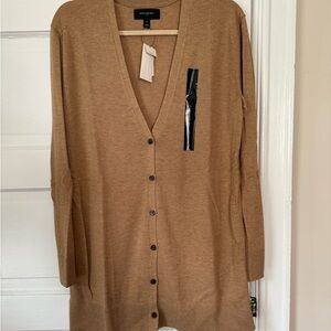 Banana Republic Factory Camel Button-Up Cardigan